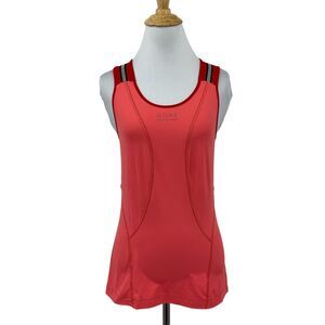 Gore Jersey Womens M Medium Pink Colorblock Reflective Cycling Vented Tank Top